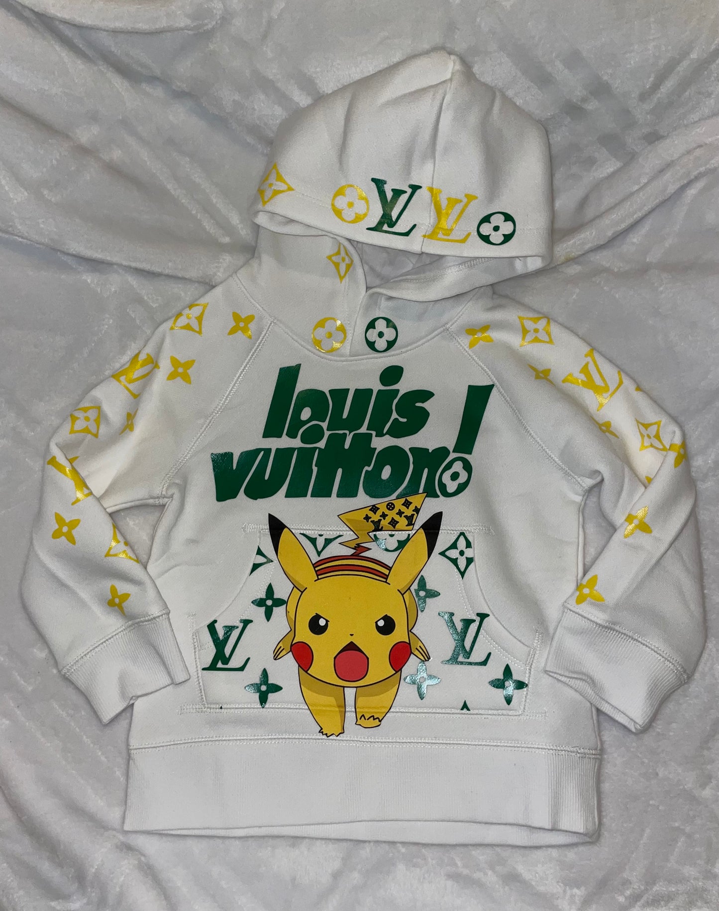 Yellow and green love hoodie