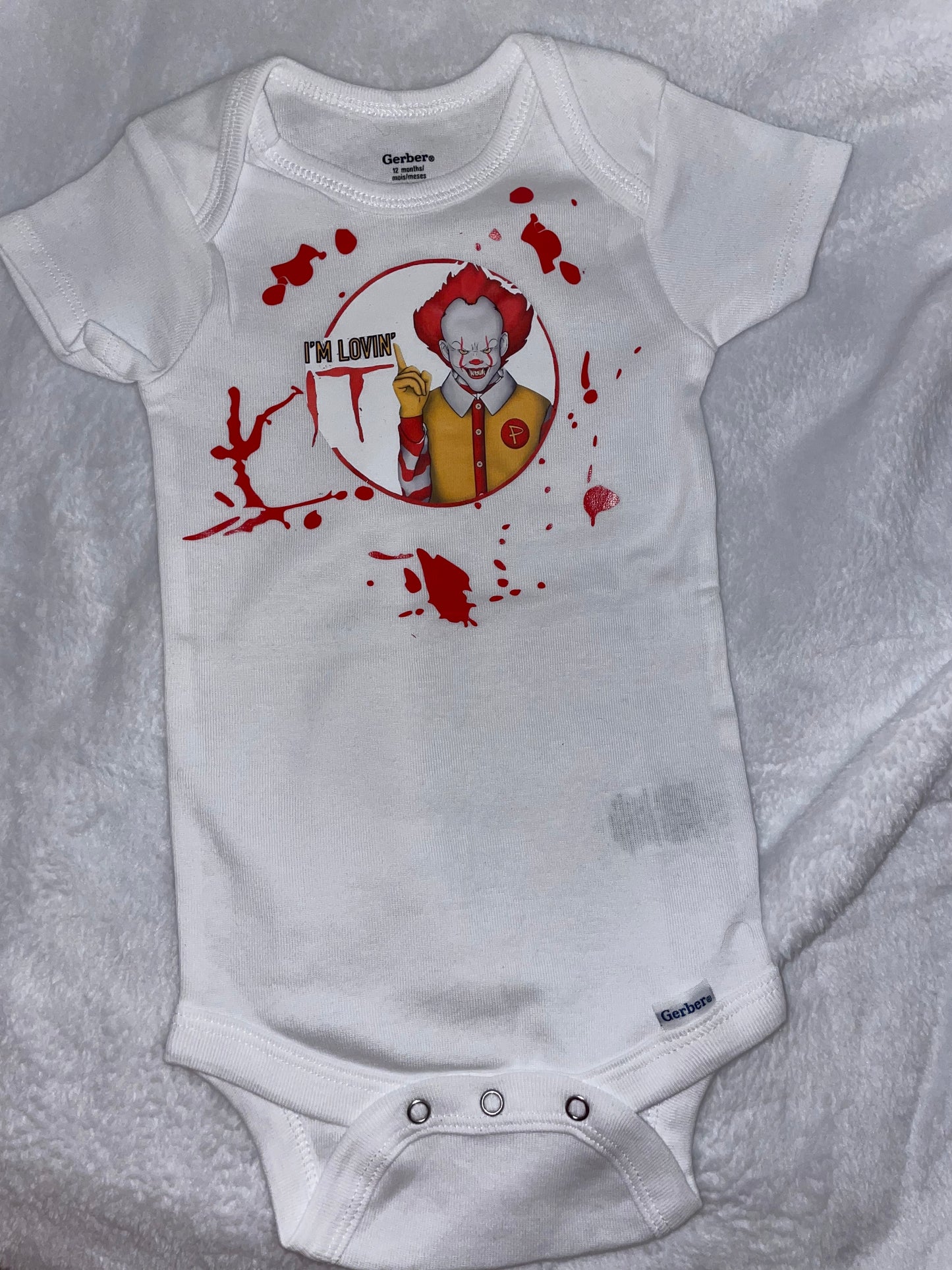 12M pennywise onsie