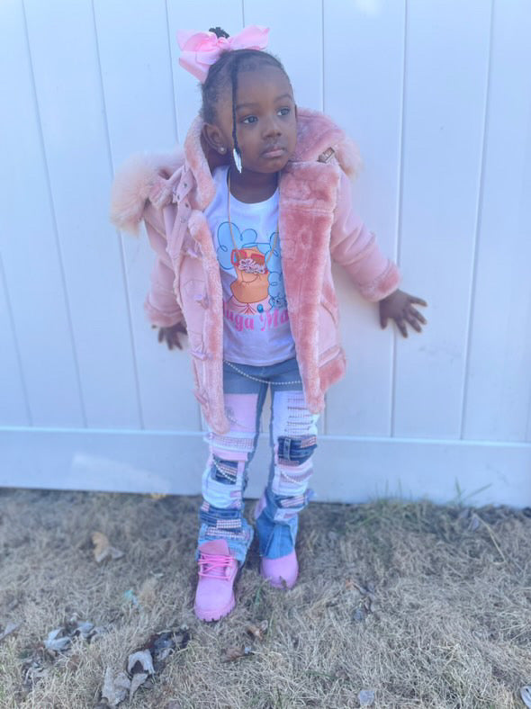 FABBS girly stacked jeans