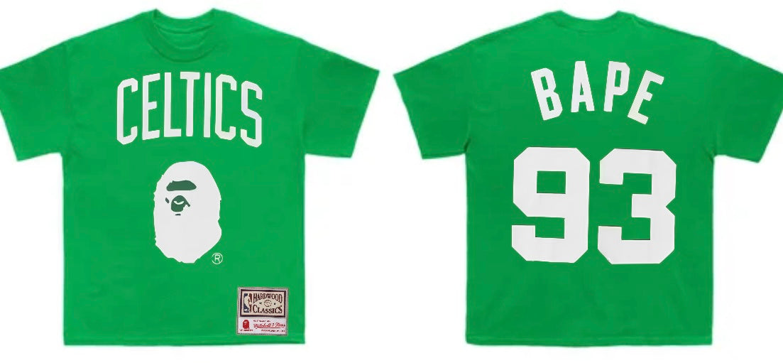Basketball T green and white