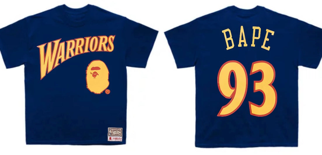 Basketball T navy and yellow