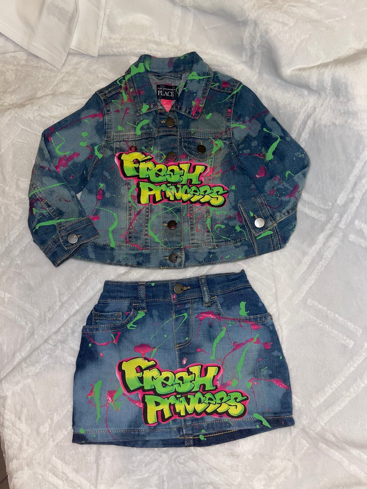 Fresh princess 2pc denim set