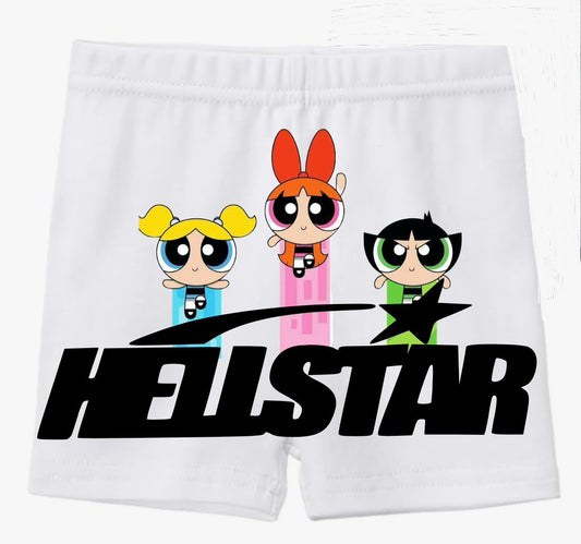 Star hero big font biker shorts