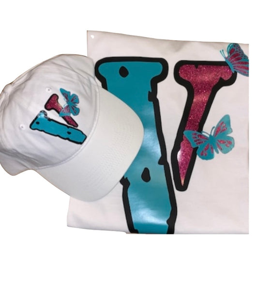 Butterfly 2pc hat set