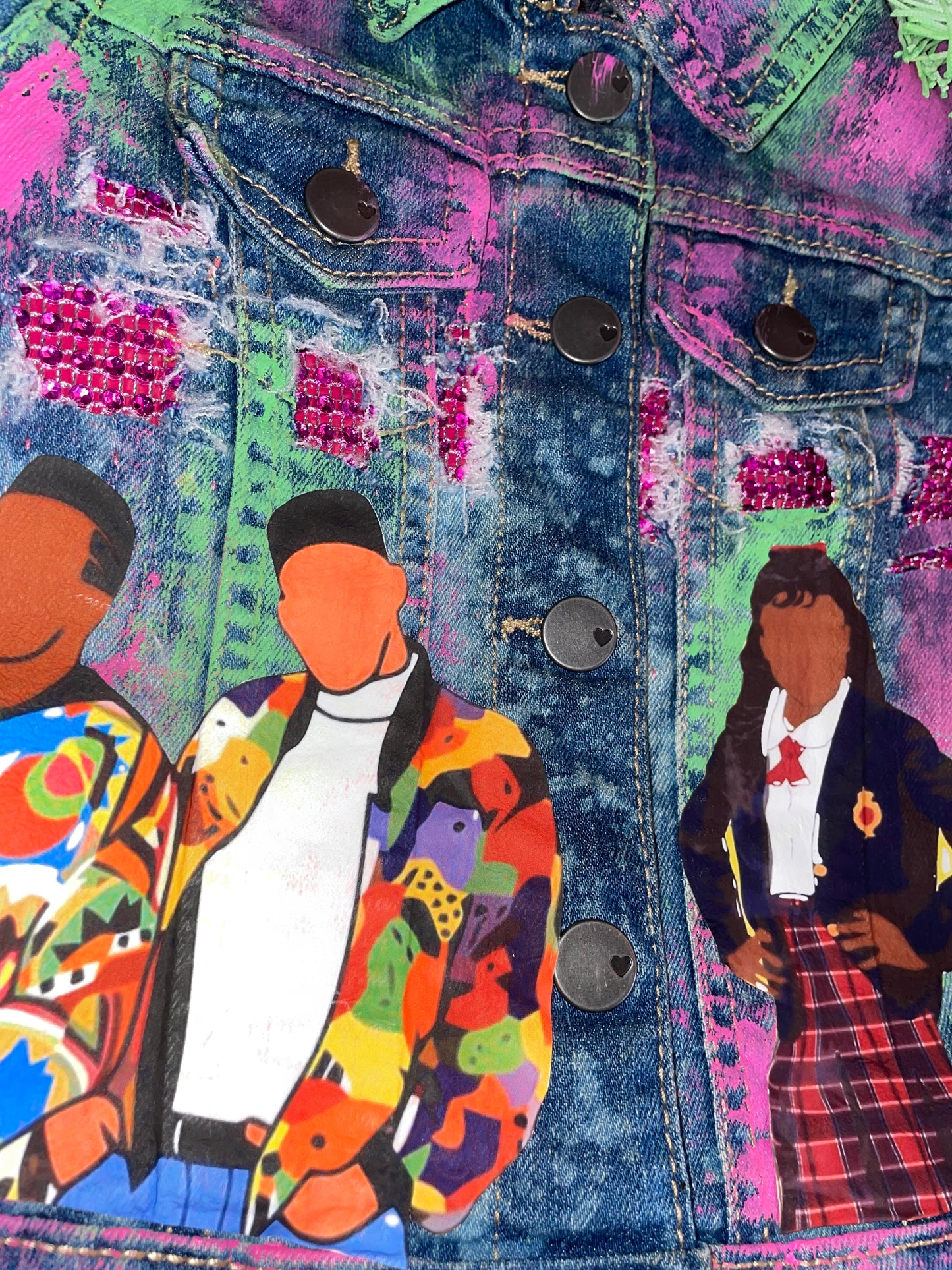 3M-10Y Fresh princess and the crew denim jacket