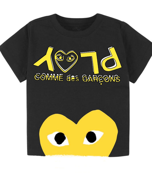 Yellow hearts T shirt