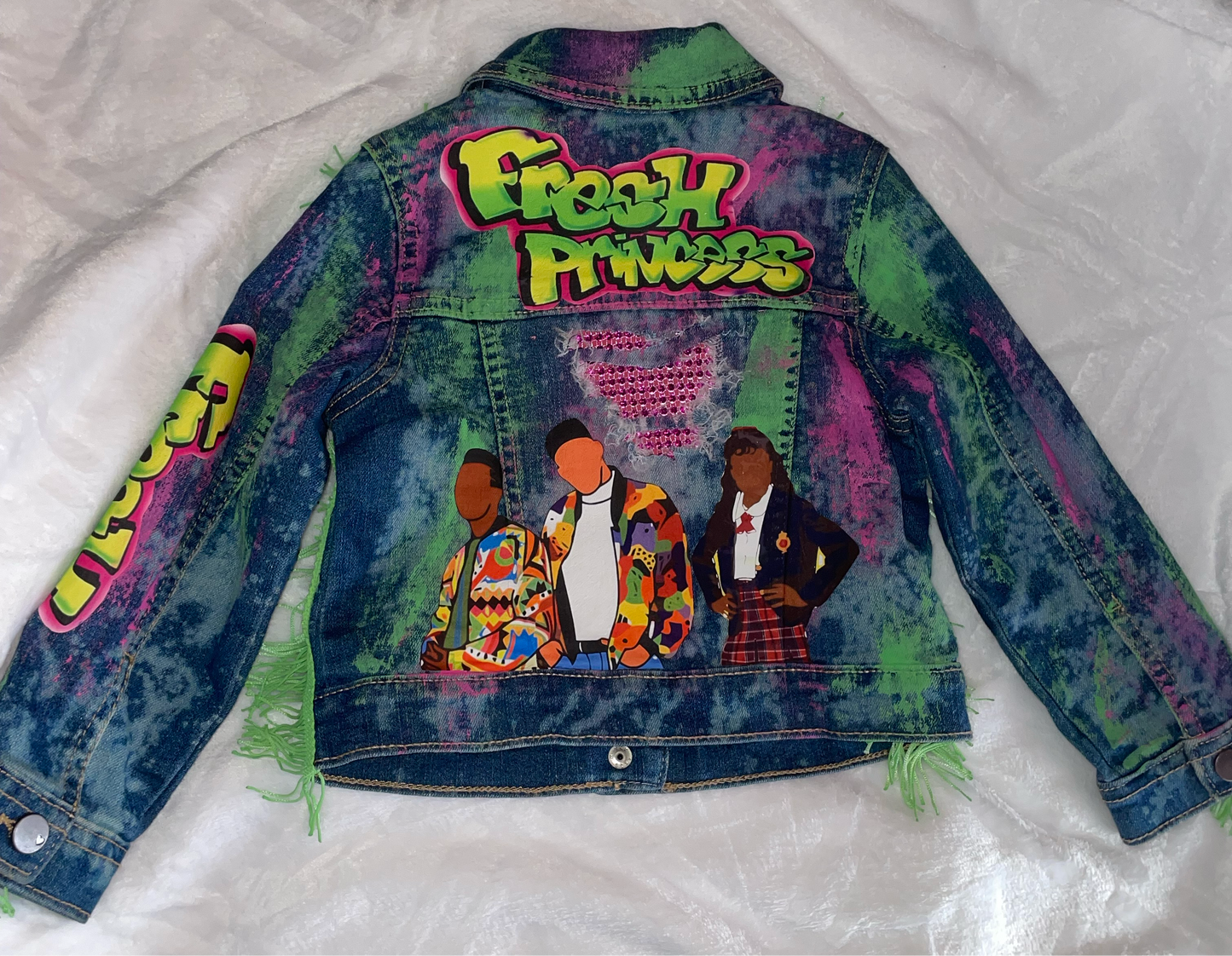 3M-10Y Fresh princess and the crew denim jacket